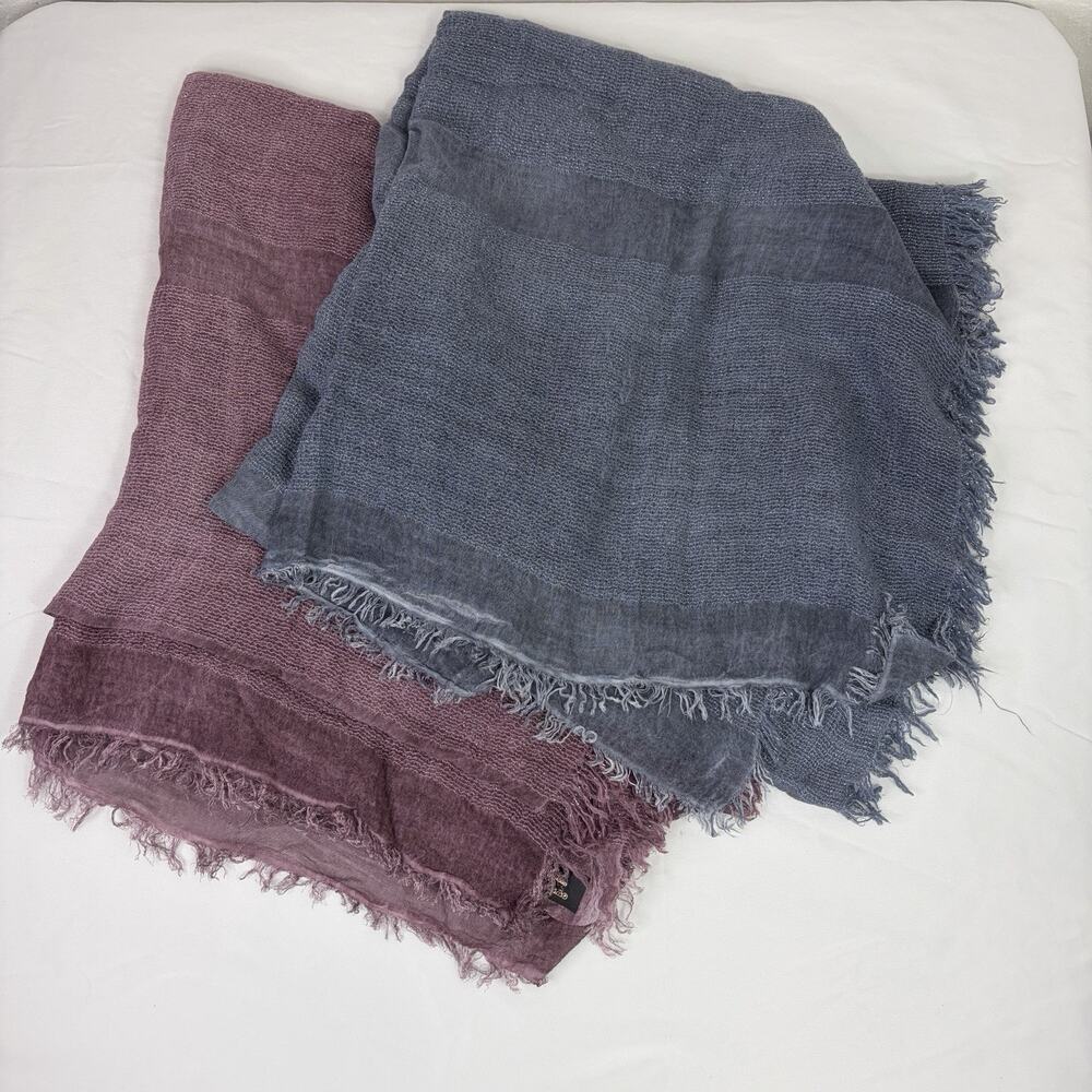Shawls/pashminas Bundle Of 2, Modal Blend, Made In Italy, Boho, fall, winter